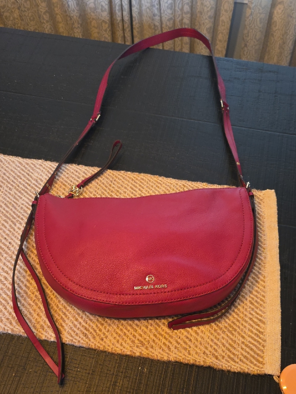 Michael Kors Raspberry Leather Bag.